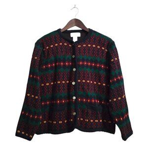 Tally-Ho Vintage Acrylic Knit Sweater Sz S